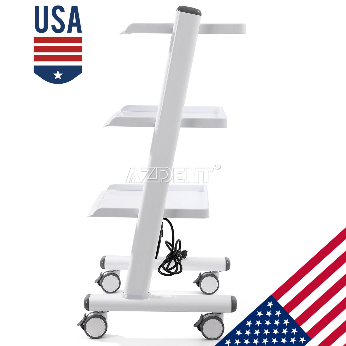 Dental Medical Cart Mobile Storage Cabinet with 3/4/5 Drawer Wheels/Trolley Cart