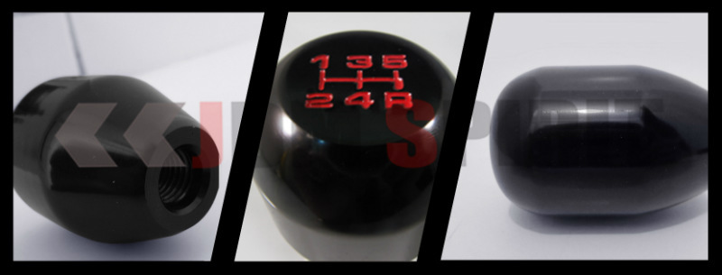 FOR 1988-2000 HONDA CIVIC BLK DUAL BEND SHORT THROW SHIFTER+ TYPE R SHIFT KNOB