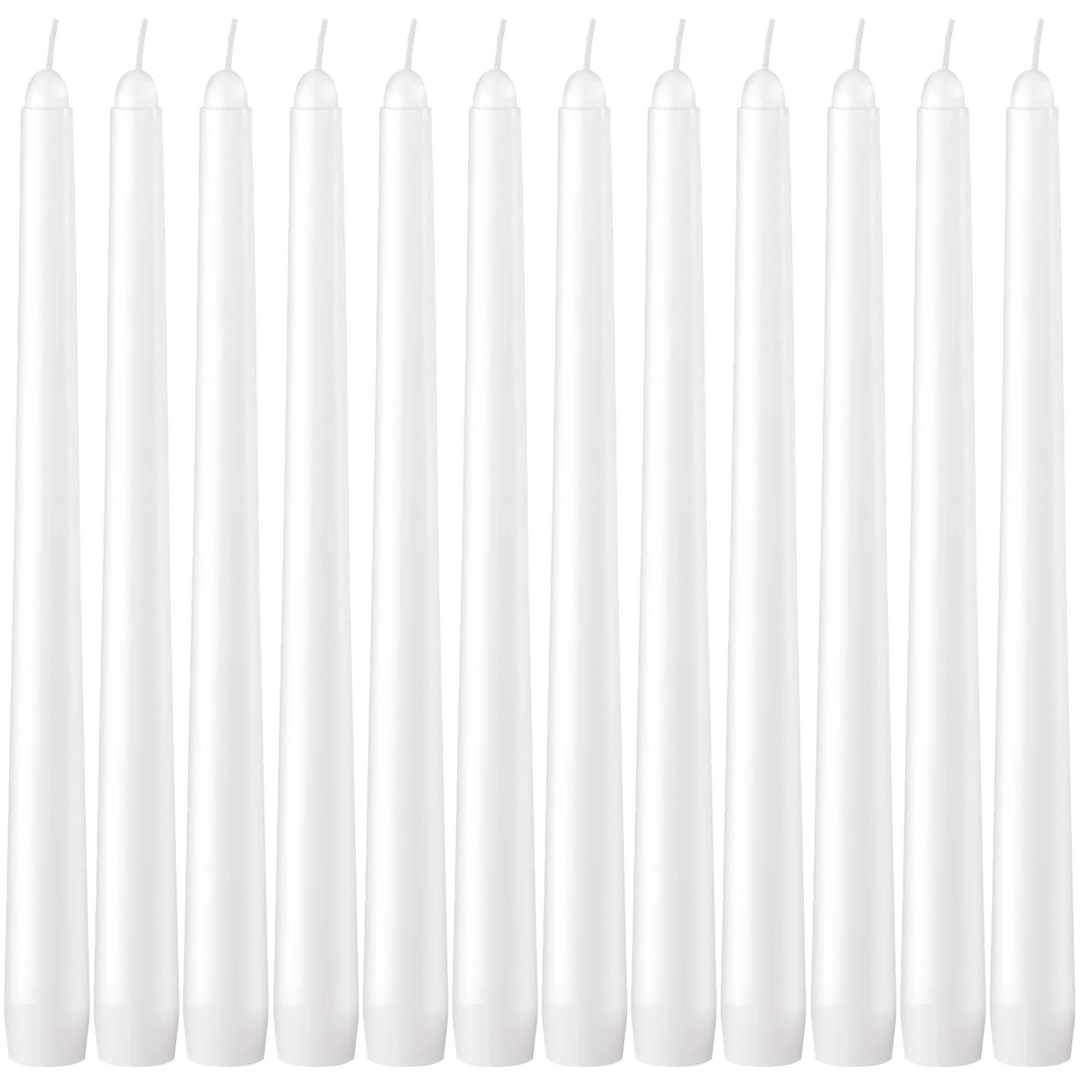 Dripless Taper Candles - Unscented White Candles Bulk Candle Sticks Long Burning