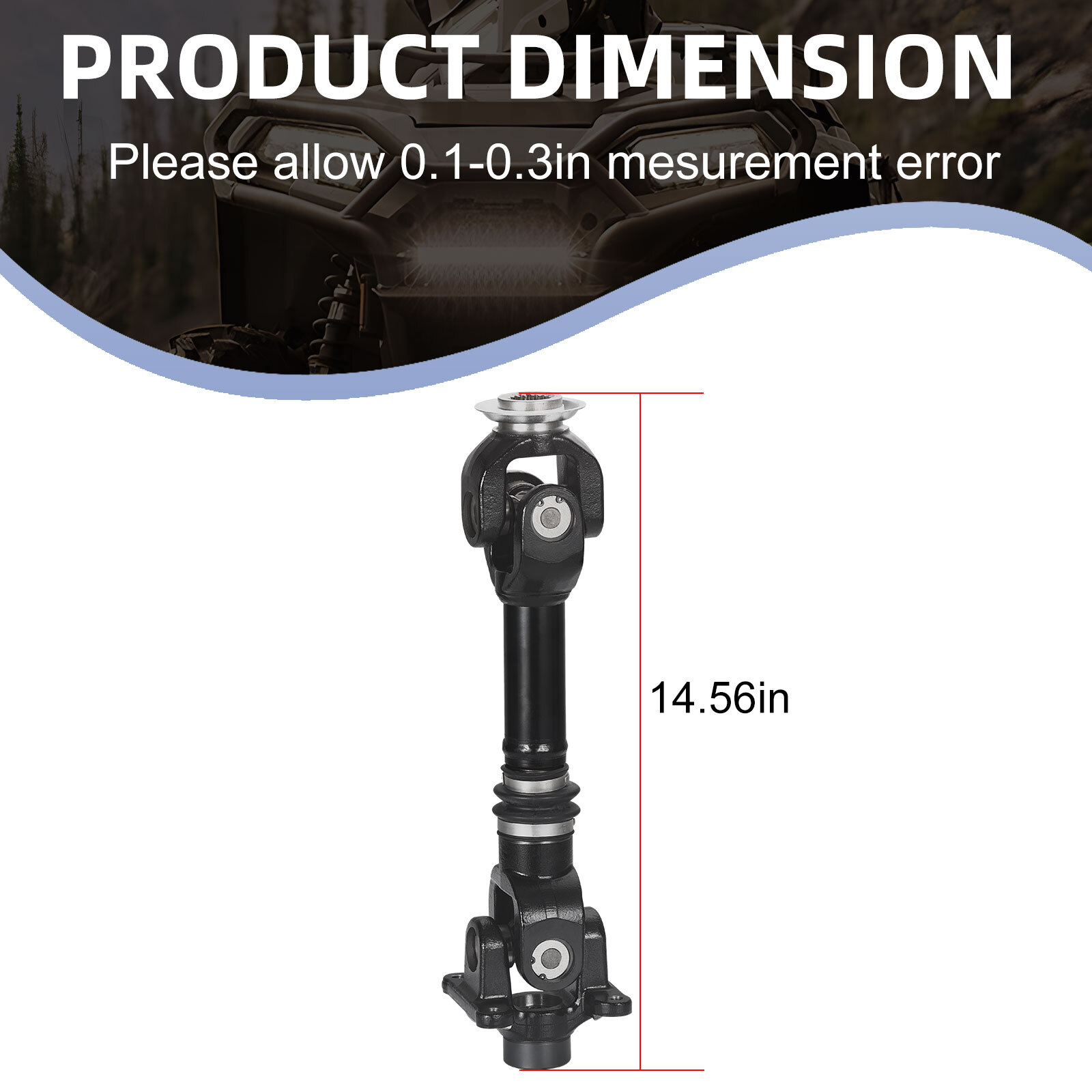 Rear Propeller Drive Shaft for Can-Am Outlander 570 EFI 2016-23 /Max 570 2016~18