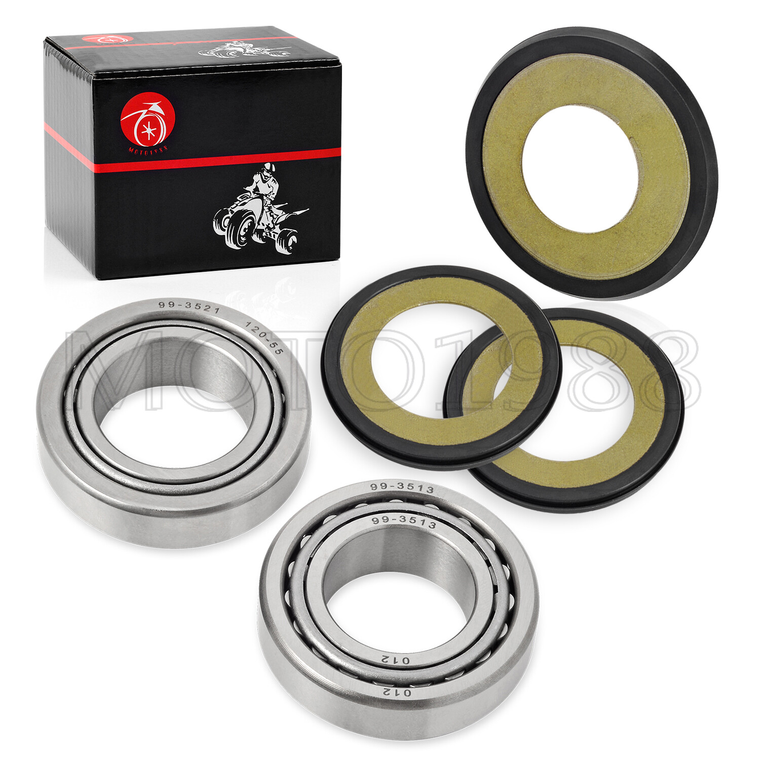 Steering Stem Bearing Seal Cover Kit For Yamaha YZ125 1996-2022, YZ250 1996-2022