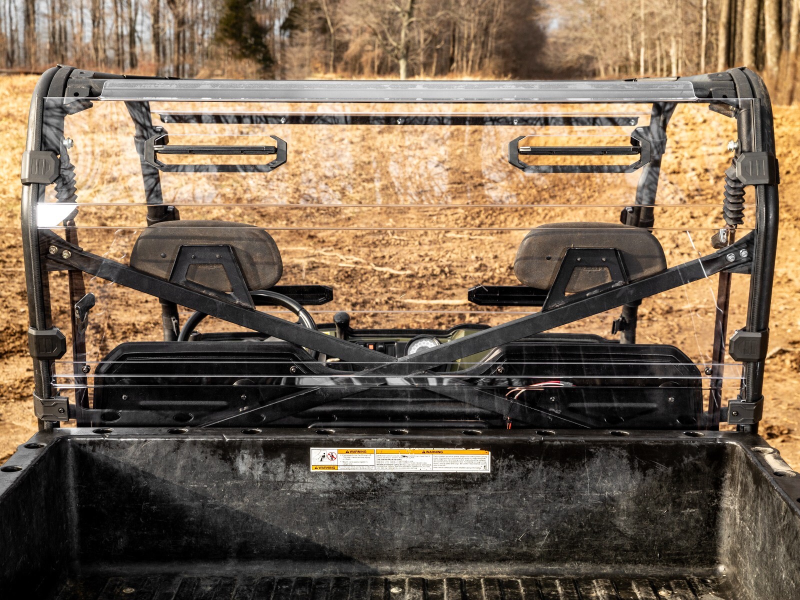 SuperATV Vented Full Rear Windshield for Polaris Ranger Full Size 570