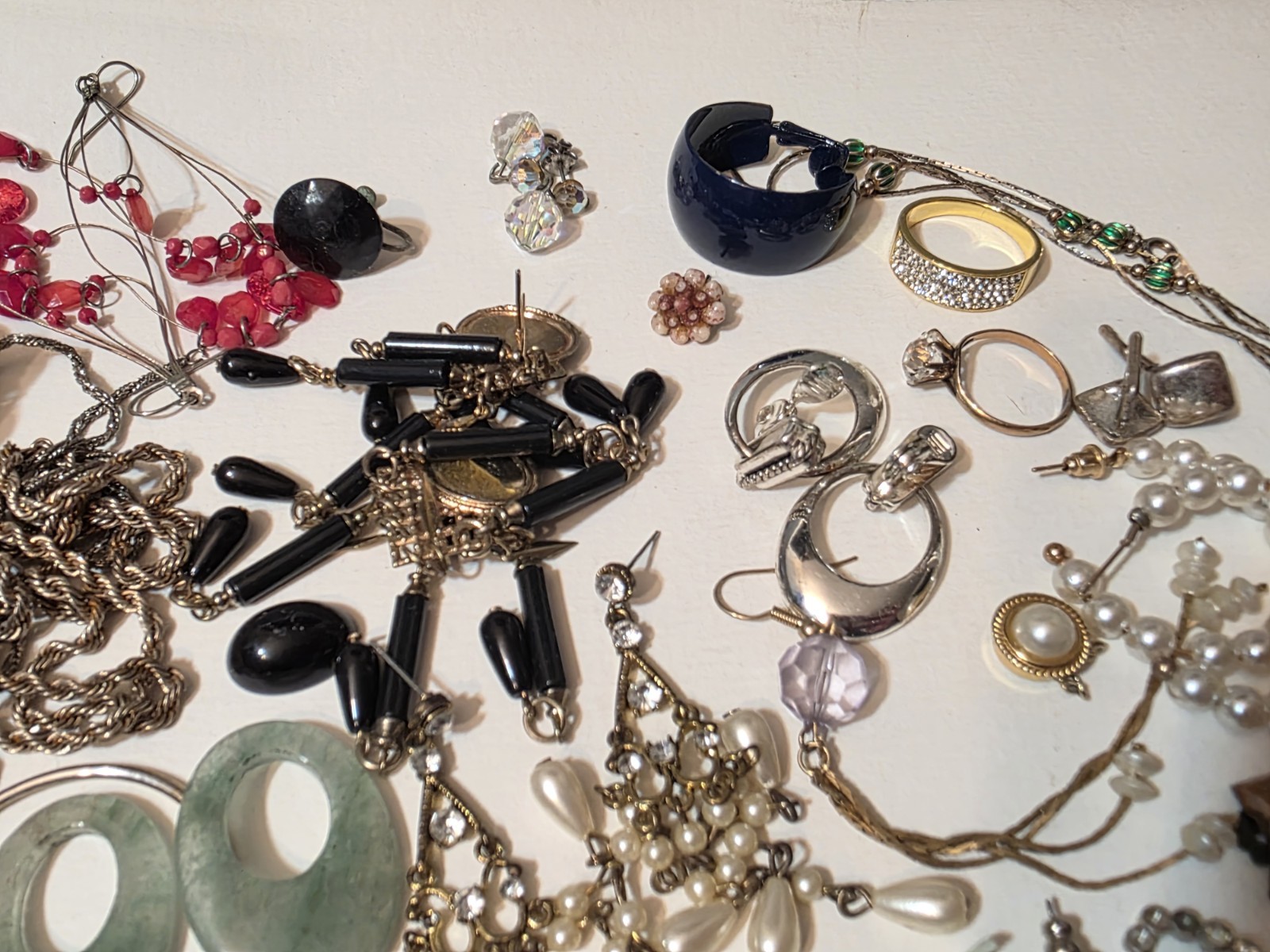 Vintage Junk Broken Craft Jewelry Lot Craft Repair Repurpose
