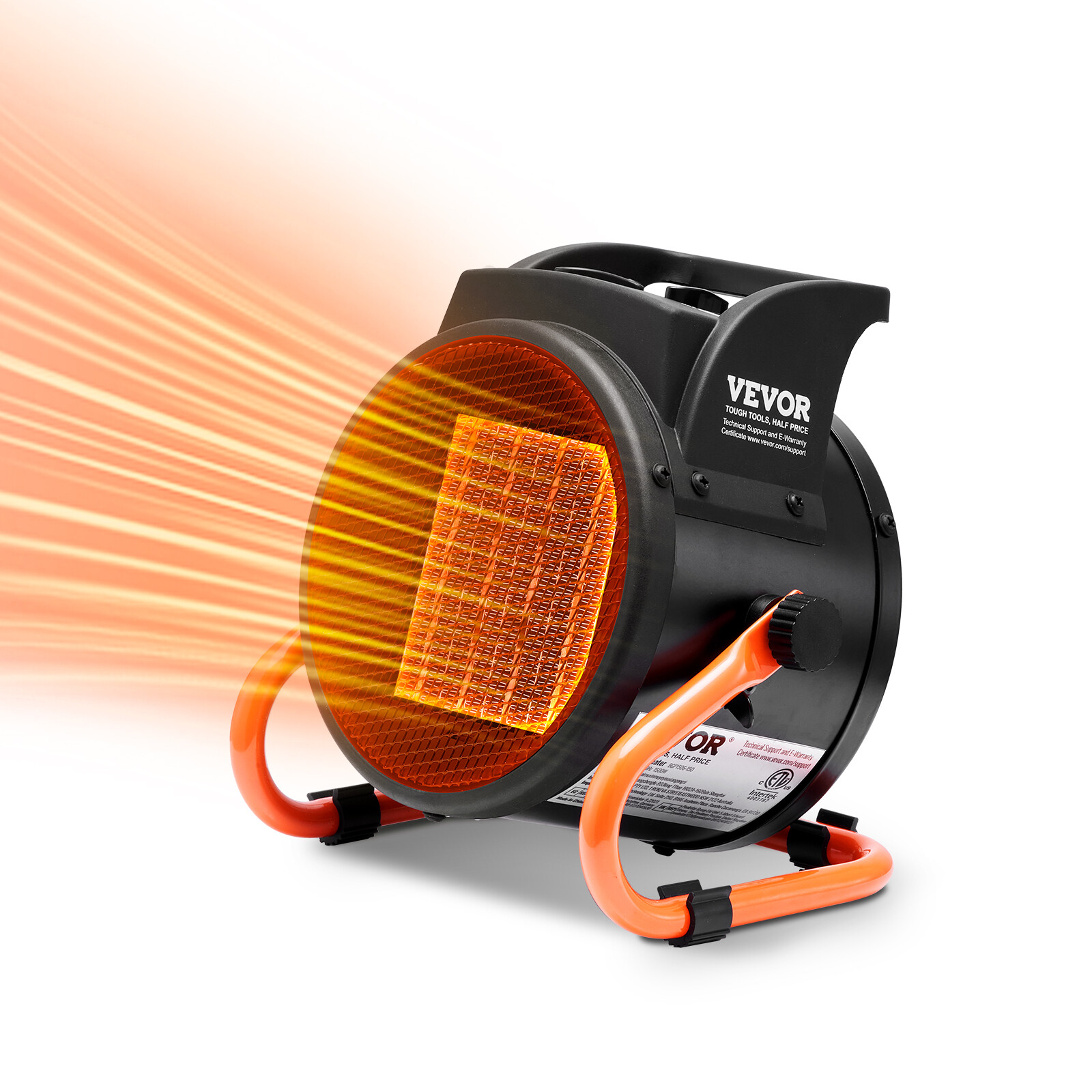 VEVOR Greenhouse Heater 1500W PTC Fast Heating Overheat Protection 3-Speed