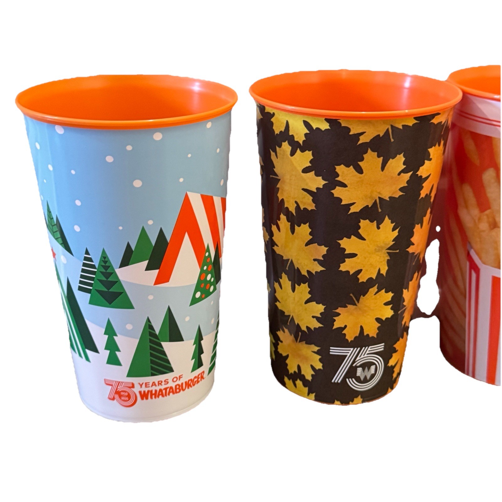 WHATABURGER 75th Anniversary Limited Edition 32 oz Collector Cups Set of 10, New