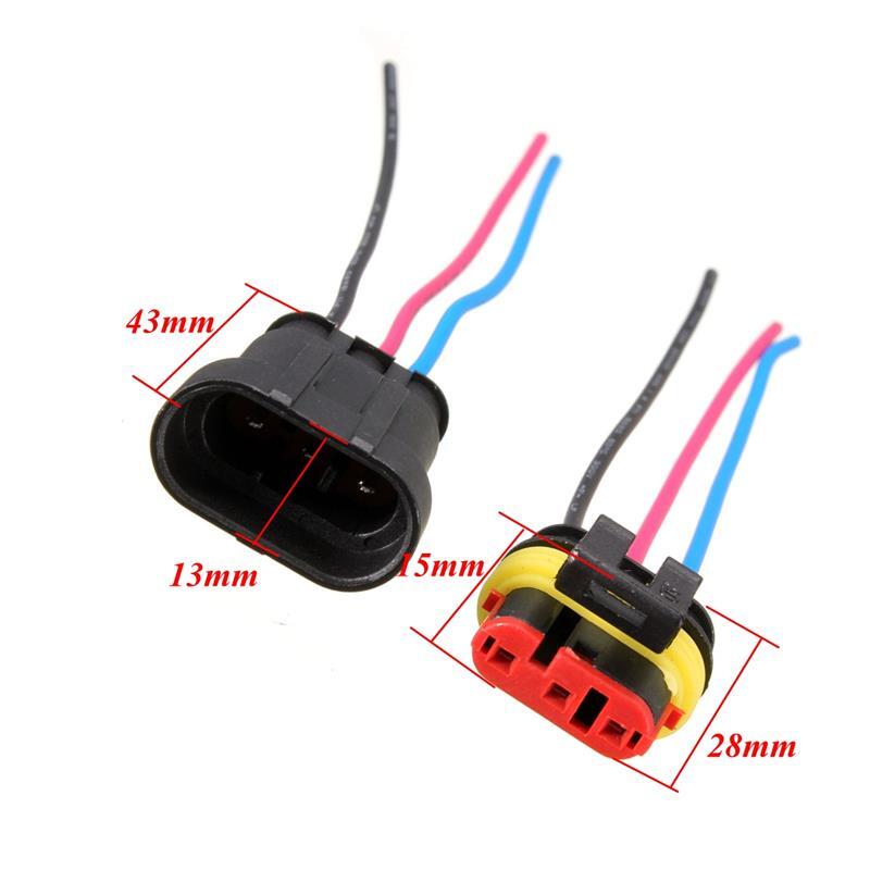 3-Pin/Way Waterproof Electrical Connector + Attached Wire Cable Plug Car Sealed
