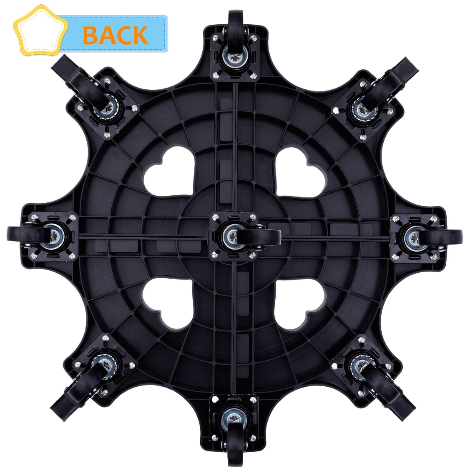 20" Plant Stand with Lockbable Wheels - Large Rolling Plant Caddy with Caster...