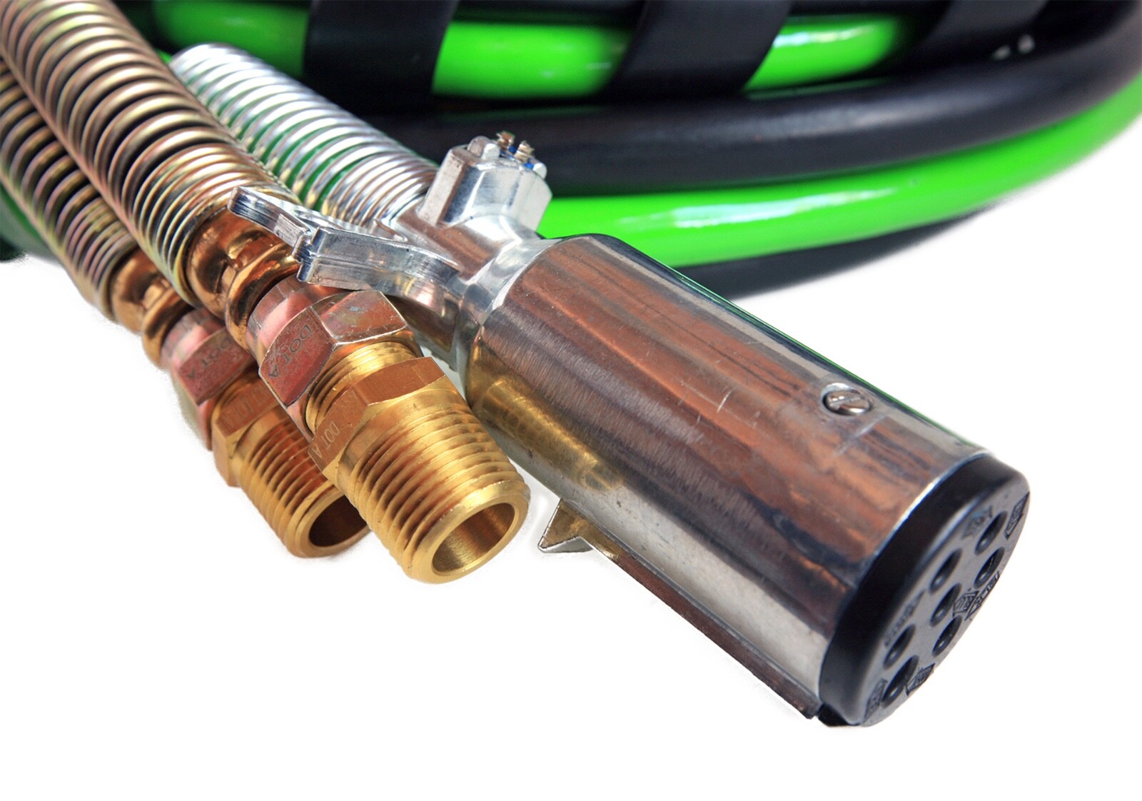 RSTP 12 ft 3 IN 1 ABS Rubber Air Line Hose and 7-Way Electric Assembly Wrap