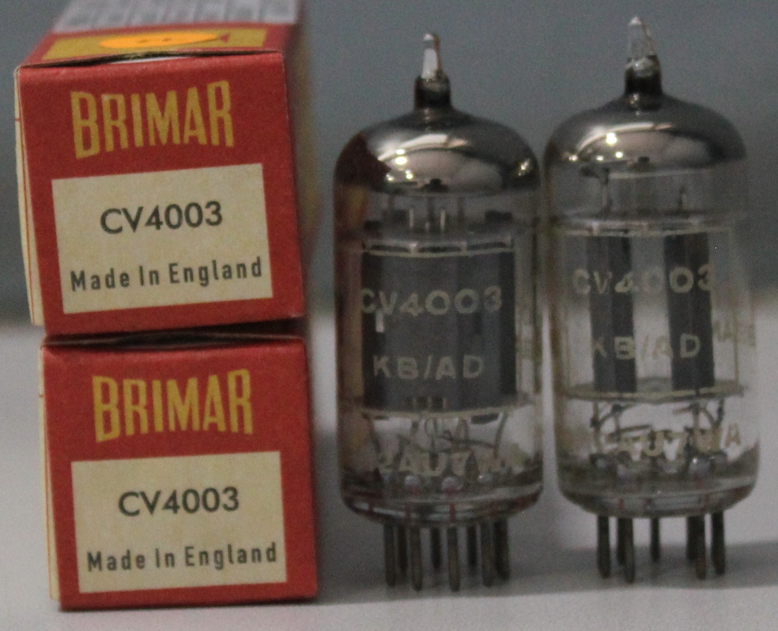 CV4003 Brimar made in England Amplitrex tested 1 Match PAIR (2pcs)