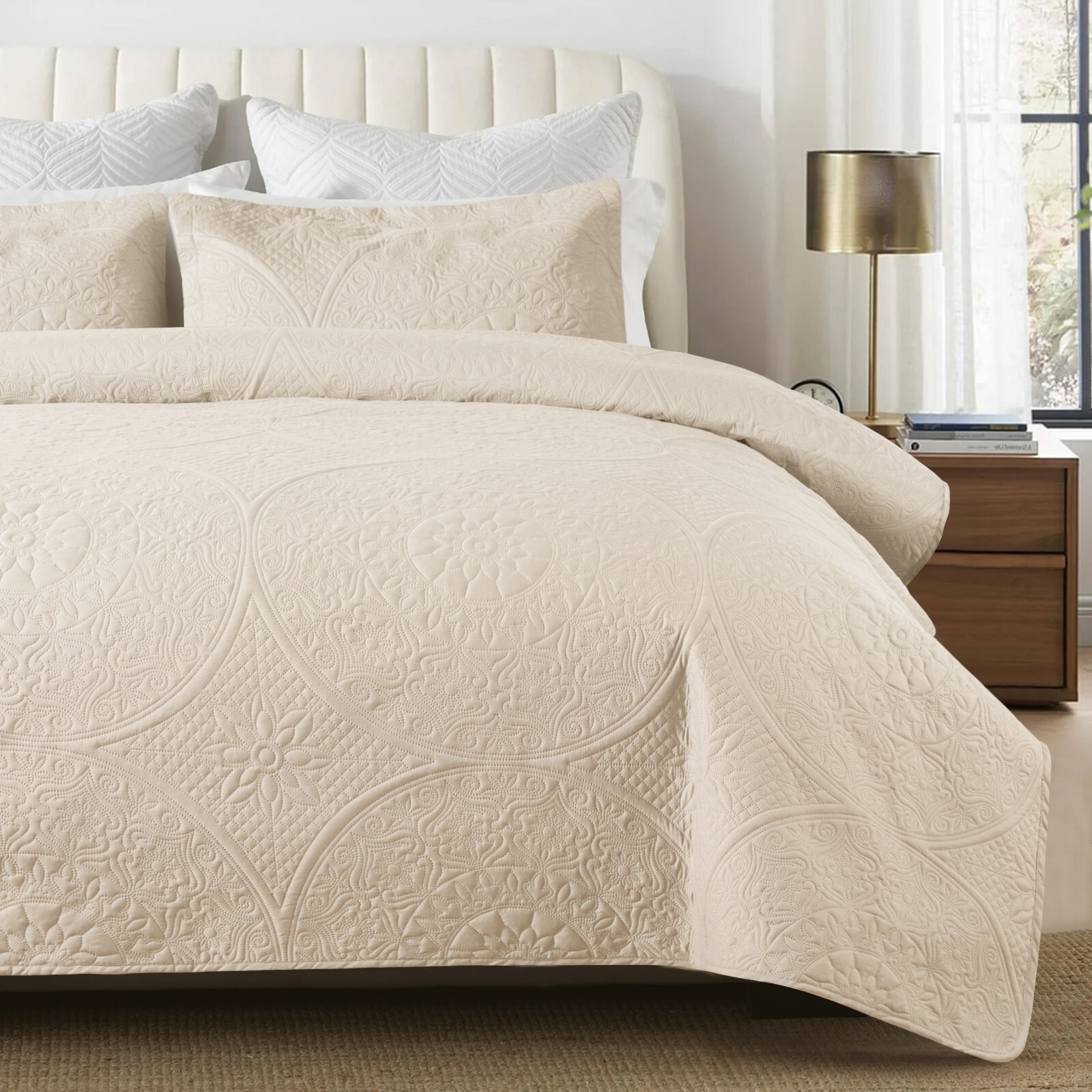 Ultra Soft Quilt Bedspread Set Reversible Coverlet Bedding Throw Twin Queen King