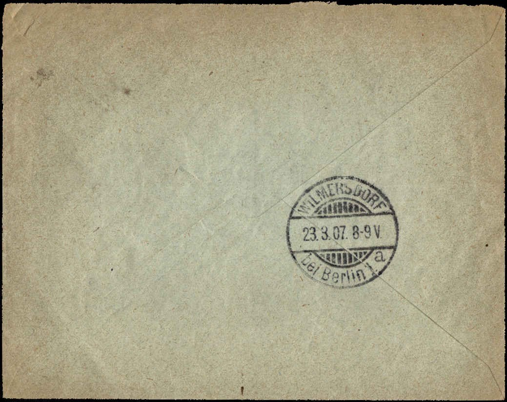 Somali Coast 1907 Registered Cover to Berlin 1f 2f 5f Franking