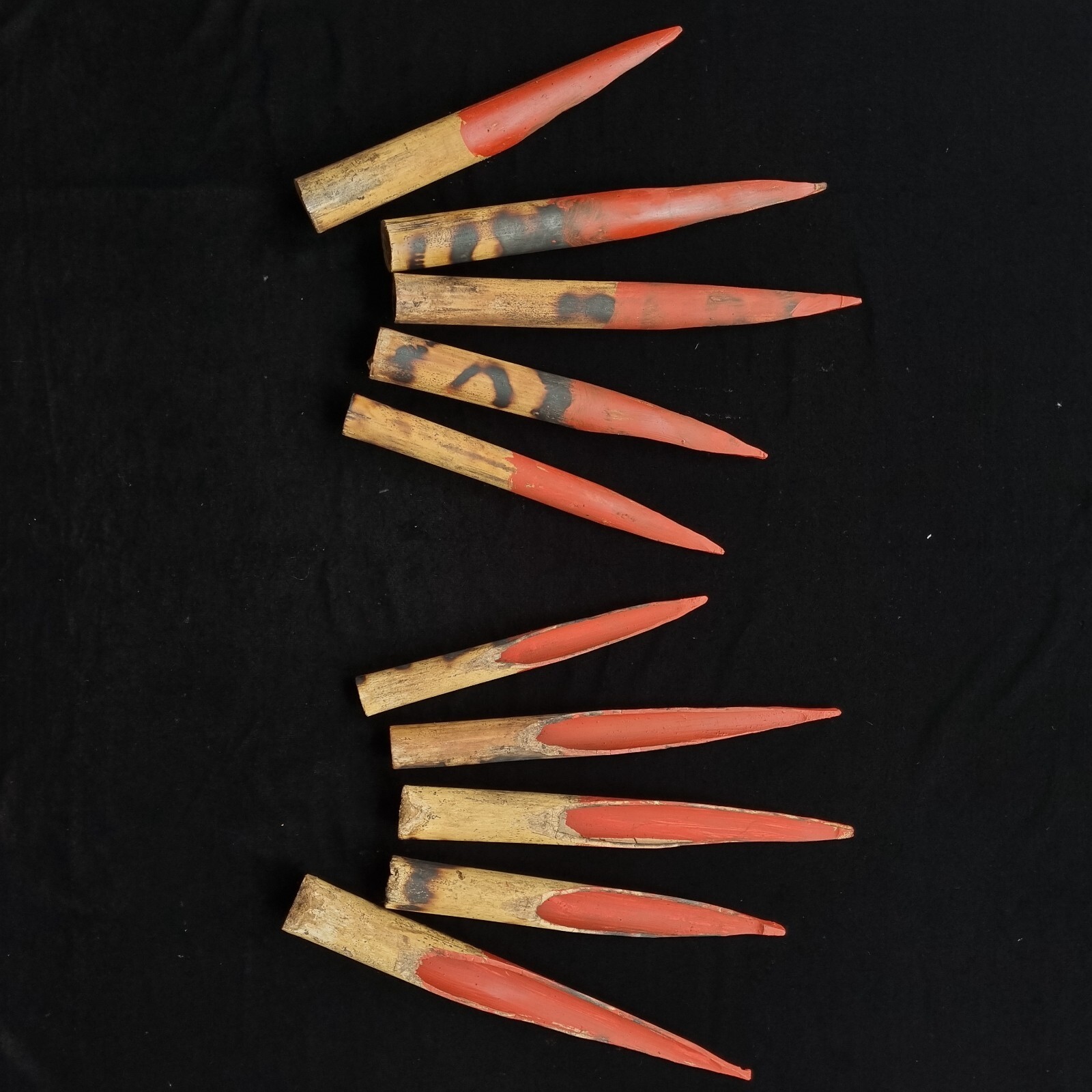 Asmat Bamboo Asaro Claws Mudmen Headhunter Papua New Guinea Carved Wooden Art