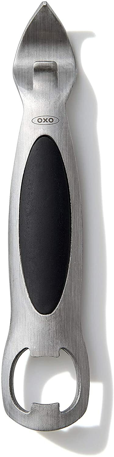 OXO Steel Bottle/Beer Opener Stainless Steel -Dishwasher Safe - Comfortable Grip