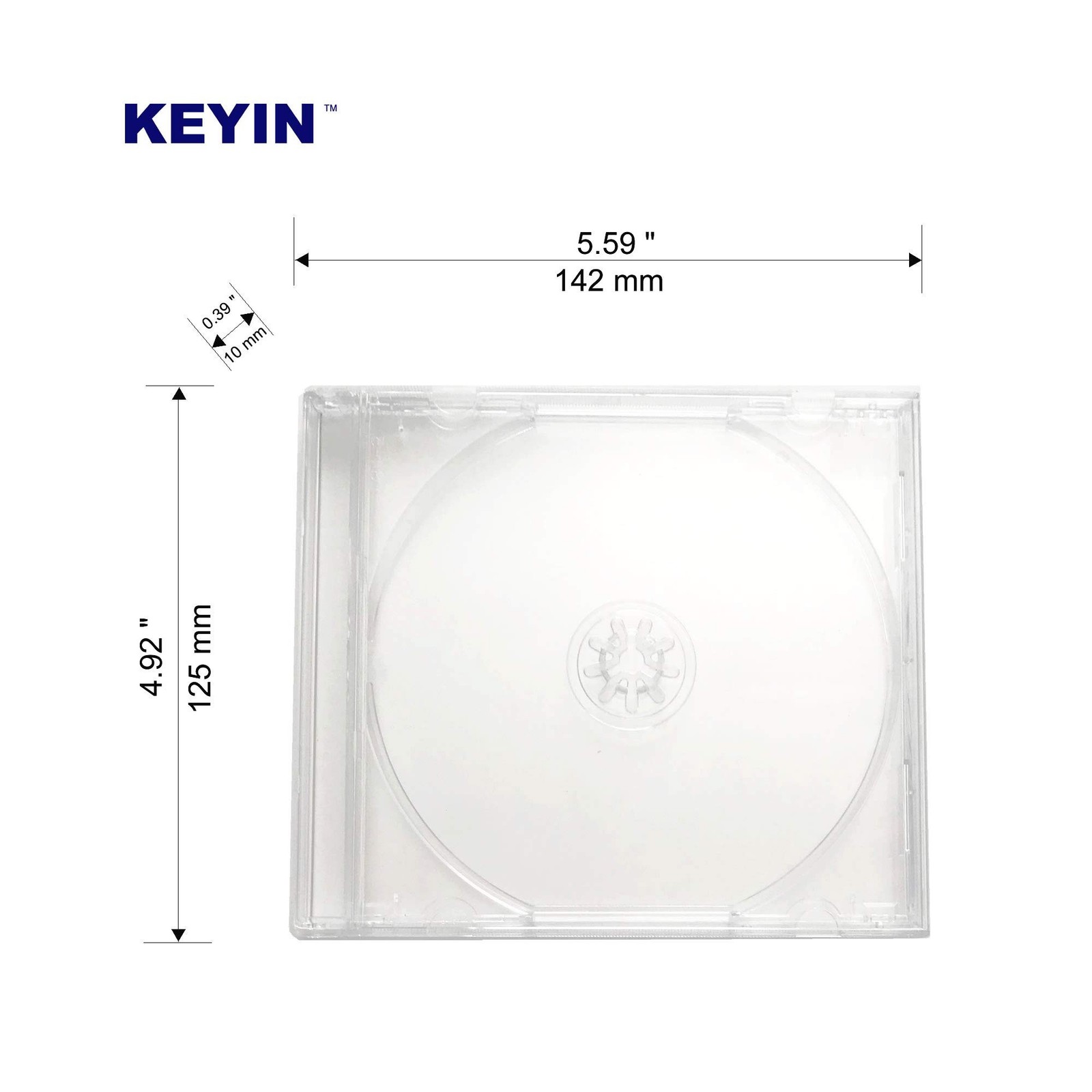 Standard Clear CD Jewel Case - Premium, 10 Pack