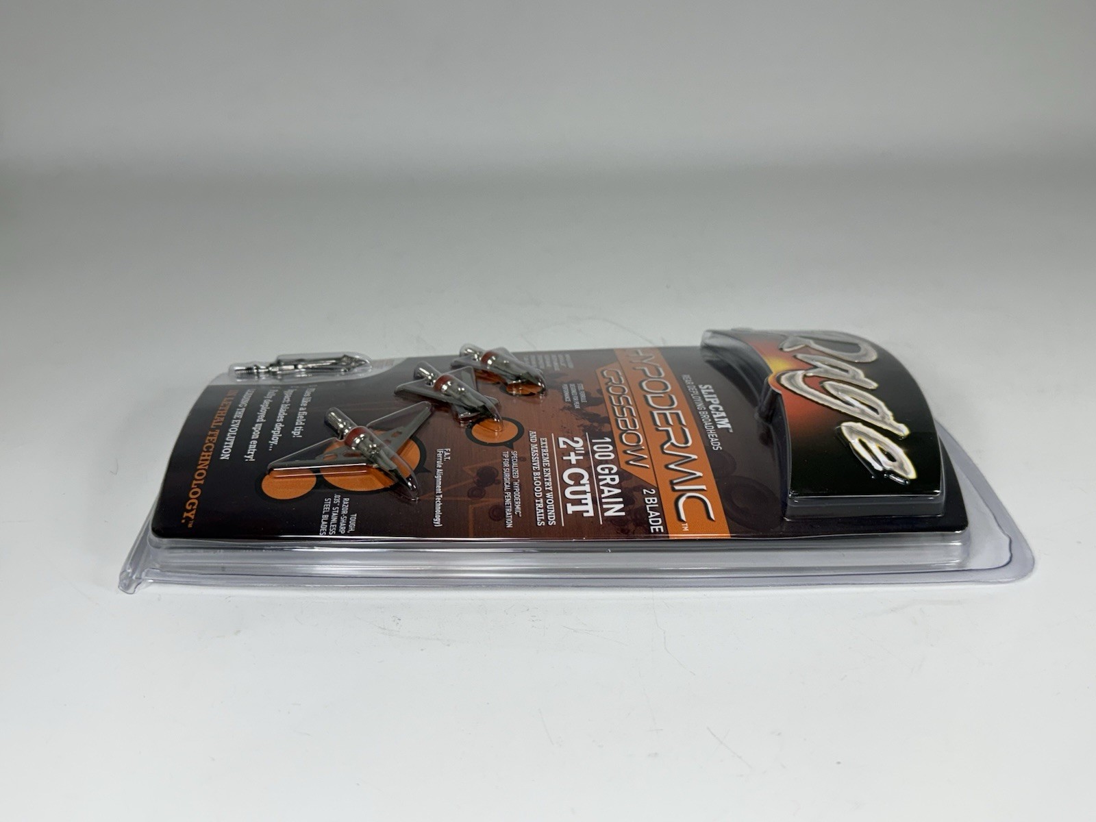 Rage HD Hypodermic Crossbow Broadhead - 100 Grain 2 Blade 2"+ Cut - Pack of 3+1