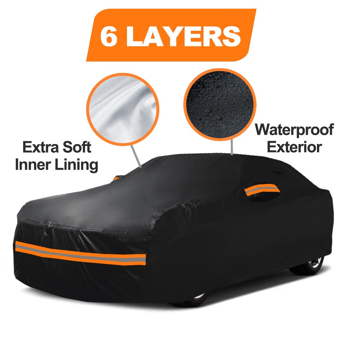 6 Layer CUSTOM For Dodge Charger OUTDOOR INDOOR CAR COVER All Weather Waterproof