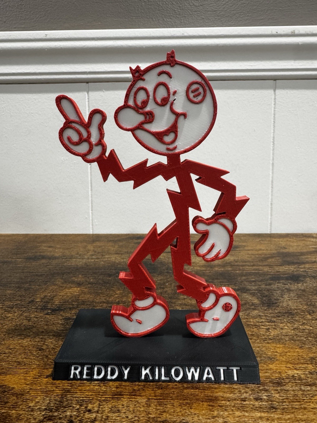 6.5” Reddy Kilowatt Character Figure Electric Mascot Electricians trade Lineman