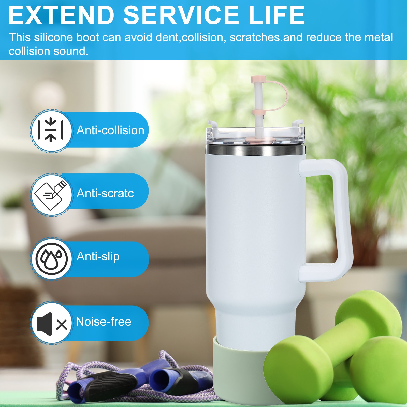 Silicone Boot Bottom Sleeve Protector Brown