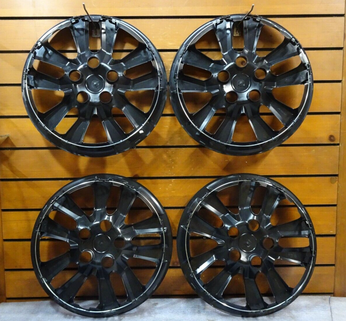 New Set (4pcs) Fits 2013-2018 Nissan Altima 16" Wheel Covers Hubcaps 53088 Black