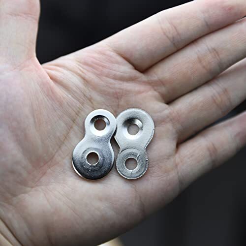 48 Pcs Figure 8 Fastener Steel,Table Top Fasteners - Heavy Duty Hardware Desk