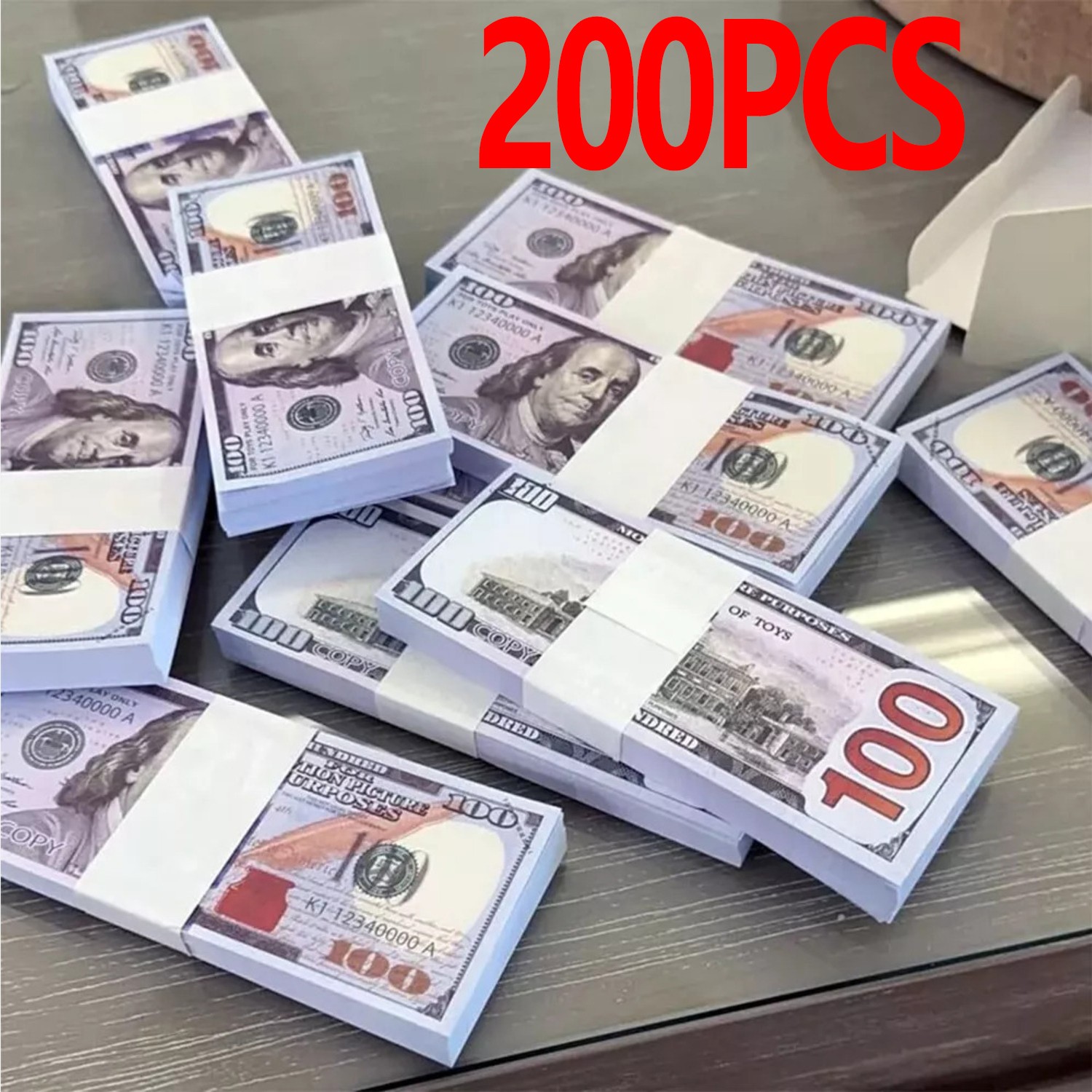 Aged 20k Money Props Toy Play Fake Bills For Video, Learning Education Toys