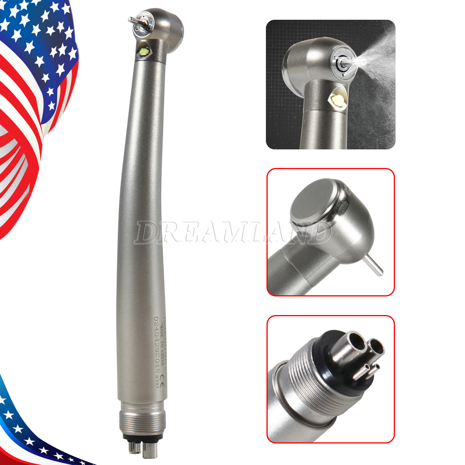 NSK Style Dental Fiber Optic LED E-generator high speed handpiece 2 Hole 4 Hole