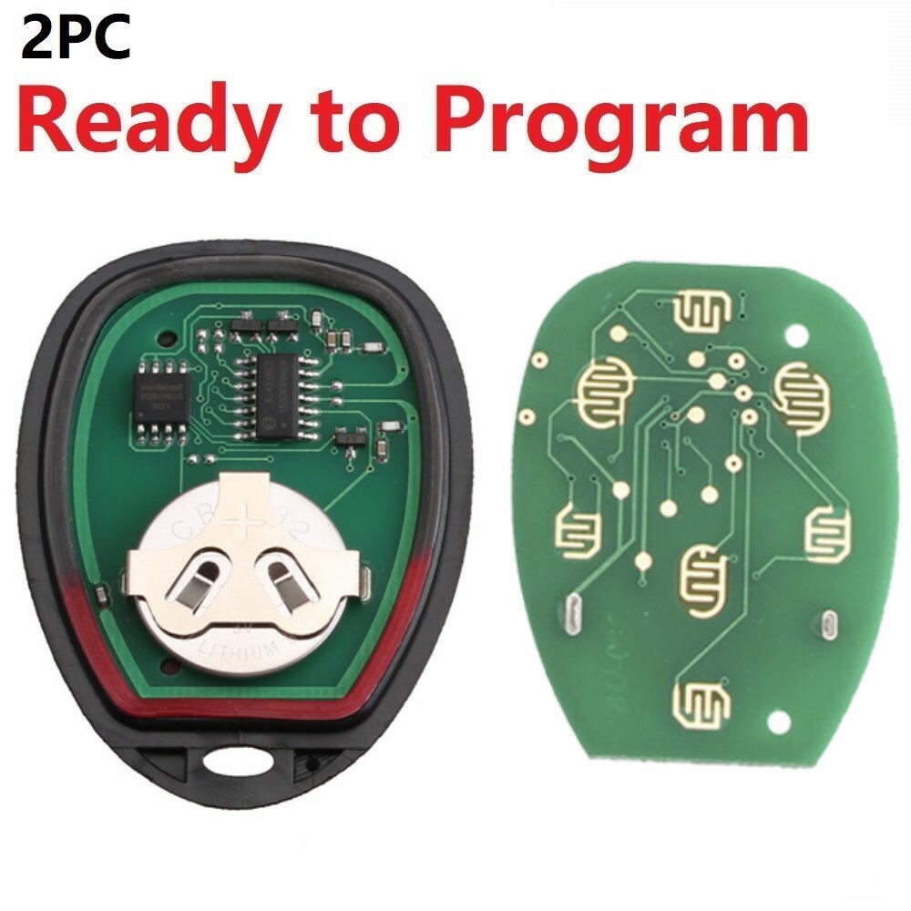 2 For 07 2008 2009 2010 2011 2012 2013 Chevy Silverado 1500 2500 Remote Key Fob
