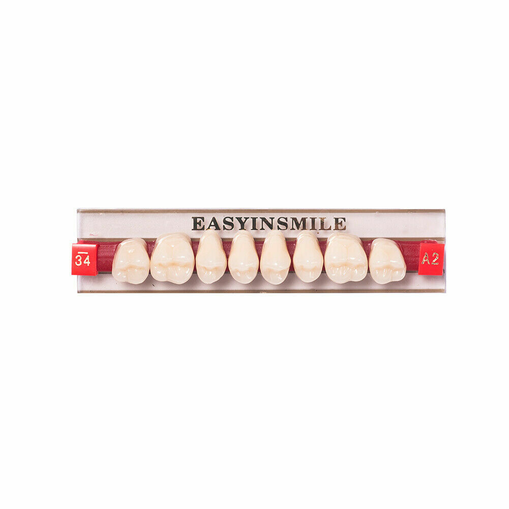 84/96pc Acrylic Resin Teeth Denture Dental Teeth Anterior Posterior A1/A2/A3 U/L