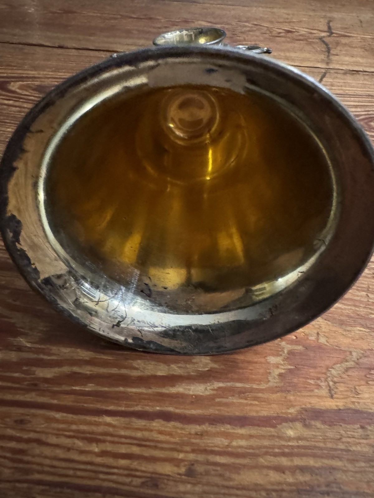 Antique Silver Plate Gold Wash German Bride and Groom Wedding Toasting 8.5” Cup