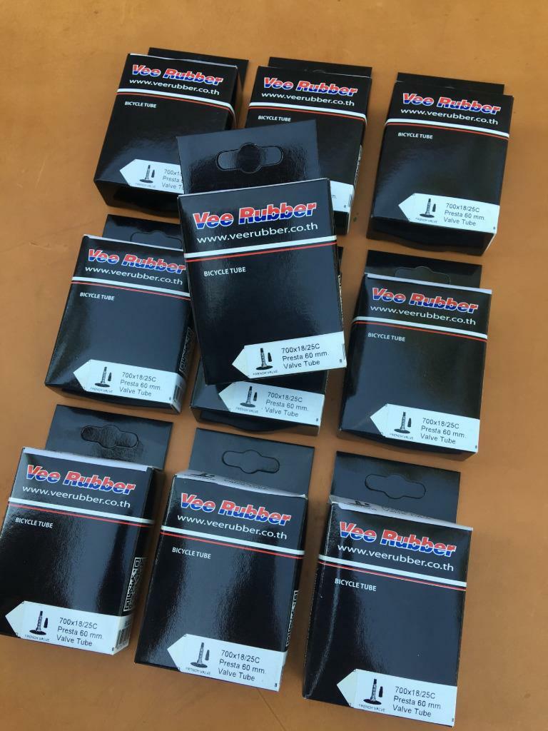 TEN (10) 700x18C 700x25C New Bicycle Inner Tubes Presta 60mm Fixie Road Bike