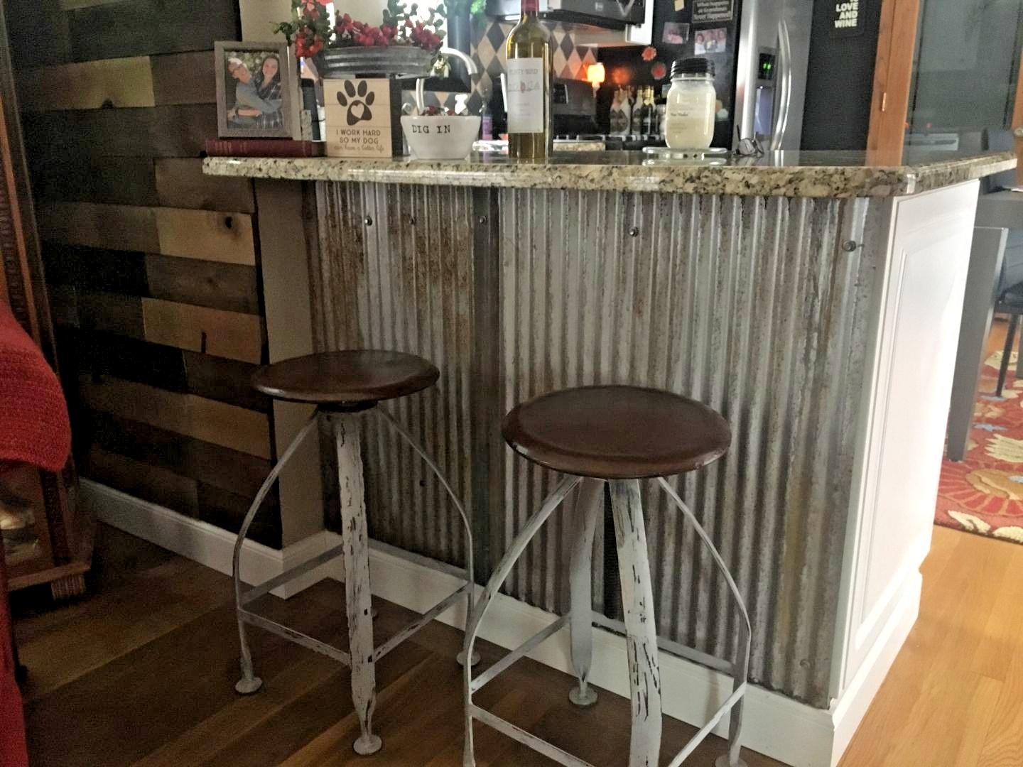 5 pcs 3' x 2' Rustic Reclaimed Corrugated Sheets Barn Roofing Metal Tin Basement