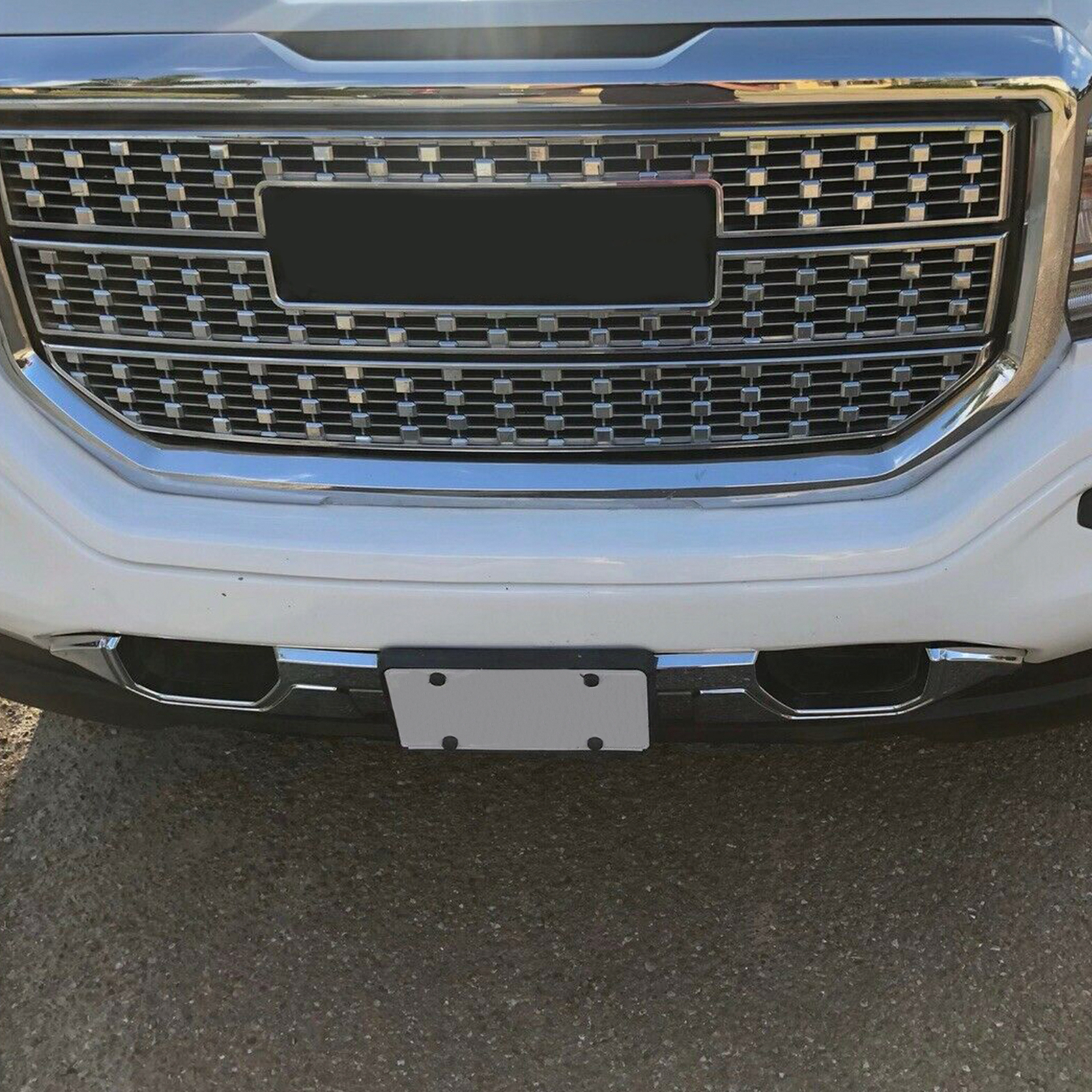 Fits 16-19 GMC Sierra 1500 Front Bumper Skid Plate Protective Armor Chrome