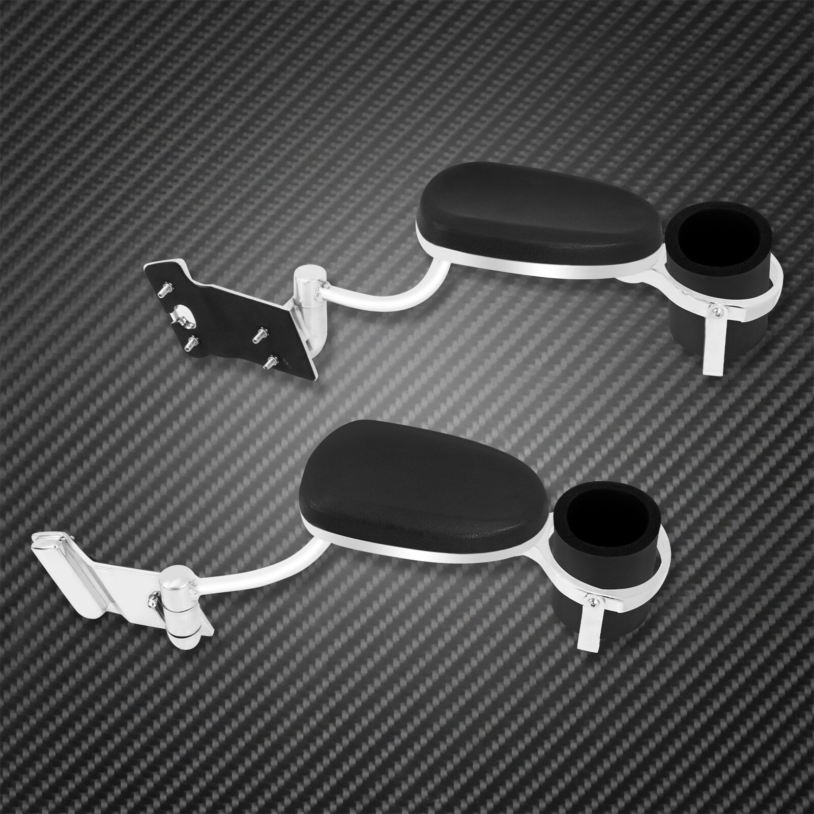 Rear Adjustable Passenger Armrests with Cut Holder Fit Fot Honda Gold Wing 1800