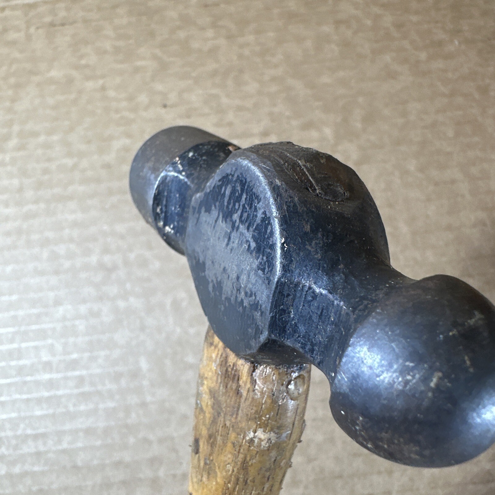 Vintage Vaughan S2012 12 Oz. Machinist Ball Peen Hammer Wood Handle Made In USA