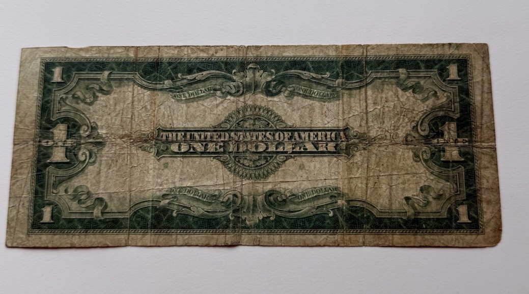 1923 $1 One Dollar Silver Certificate Horse Blanket Note - Large Size Circulated