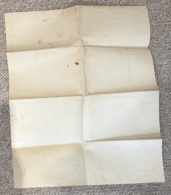 Antique 1891 Ornate Marriage Certificate Holy Matrimony