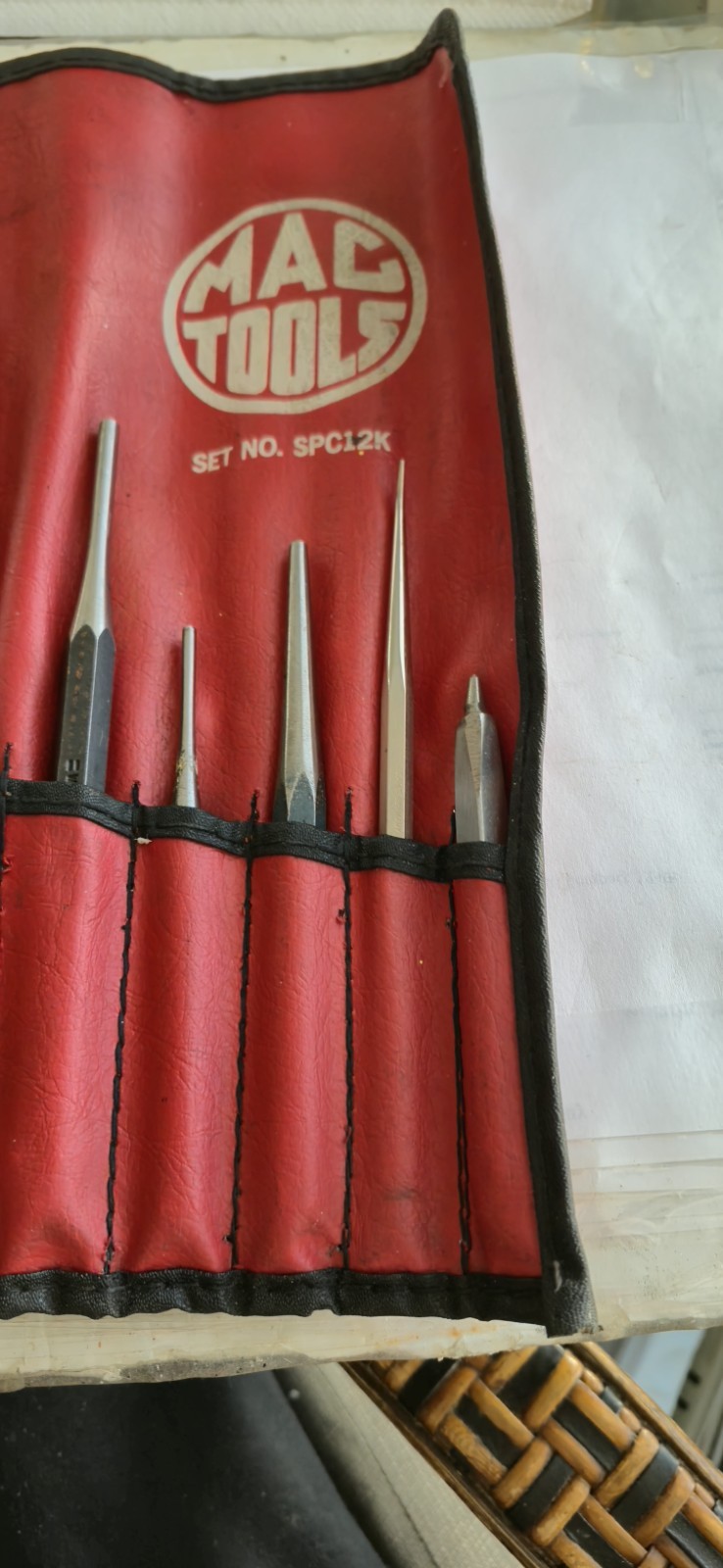 MAC TOOLS 9 PIECE CHISEL & PUNCH SET + 3 OTHERS