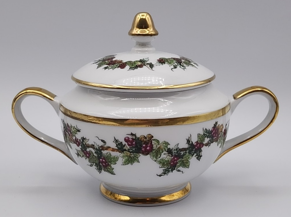 Royal Gallery The Holly and The Ivy Teapot or Coffee Pot with Sugar & Creamer