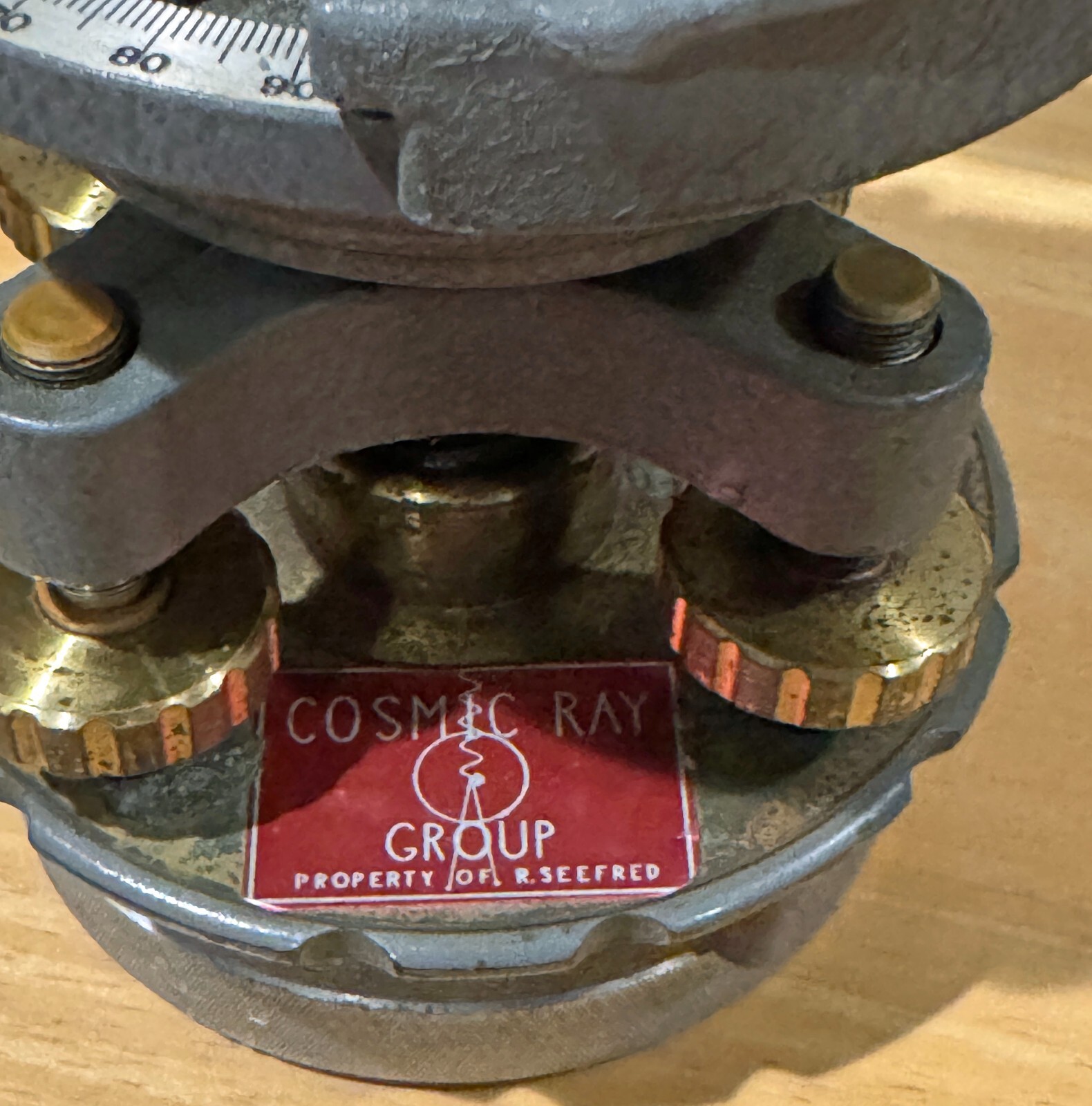 Vintage - David White - IMPROVED Surveying TRANSIT low serial #- w old wood box