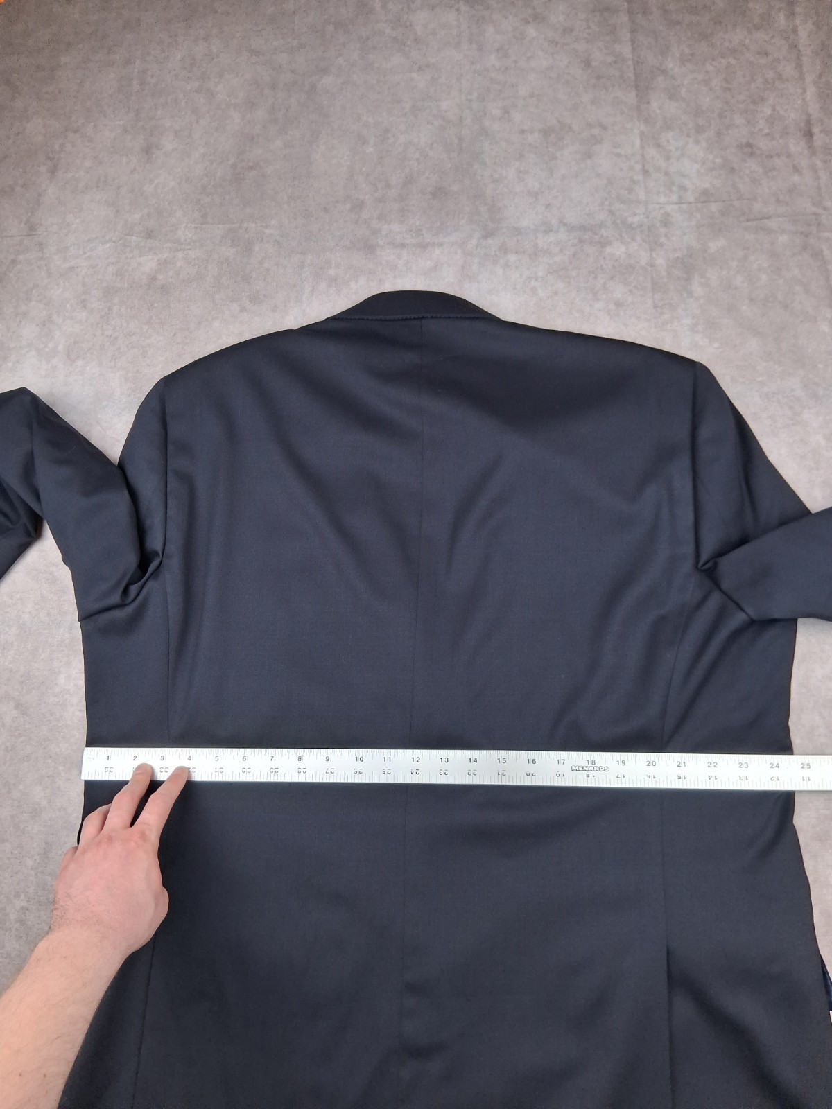 Hart Schaffner Marx Blazer Men 48L Navy Blue Chicago Fit Wool Blend Sport Coat