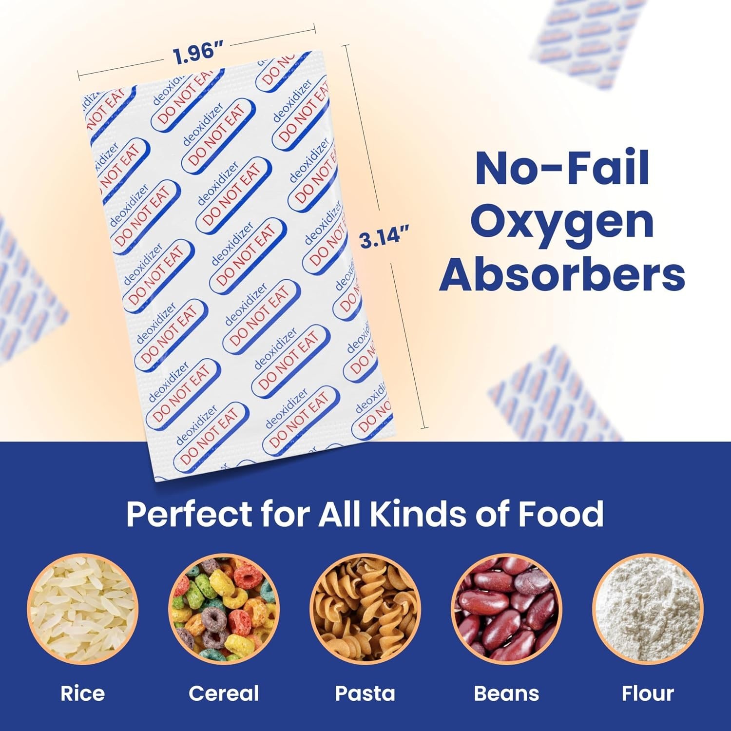 2500cc Oxygen Absorbers 20ct Individually Sealed for Long Term Food Storage