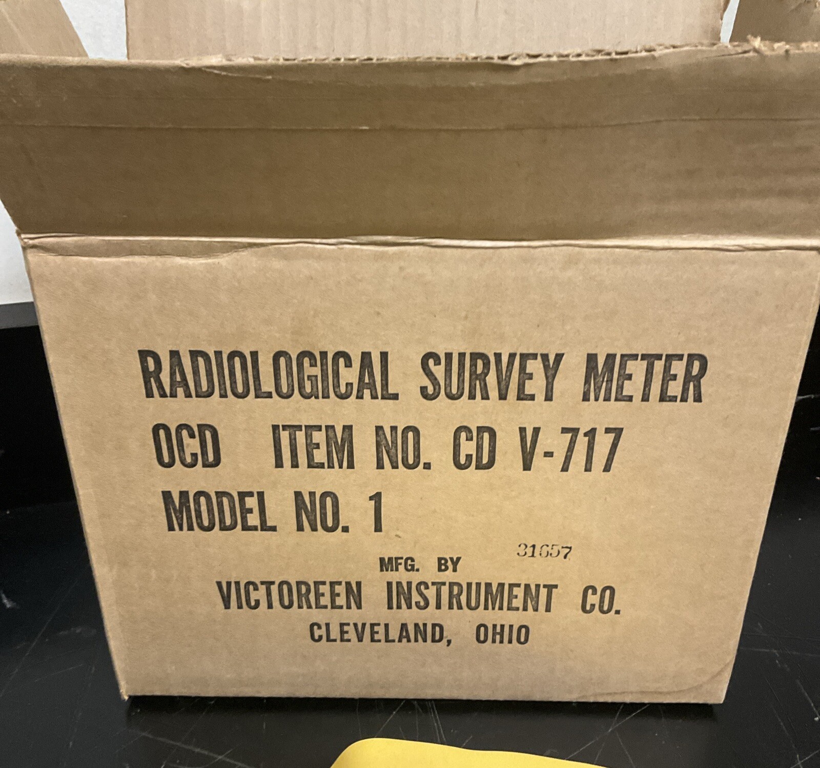 NOS Victoreen Instrument Co CDV-717 Model 1 Radiological Survey Meter CD
