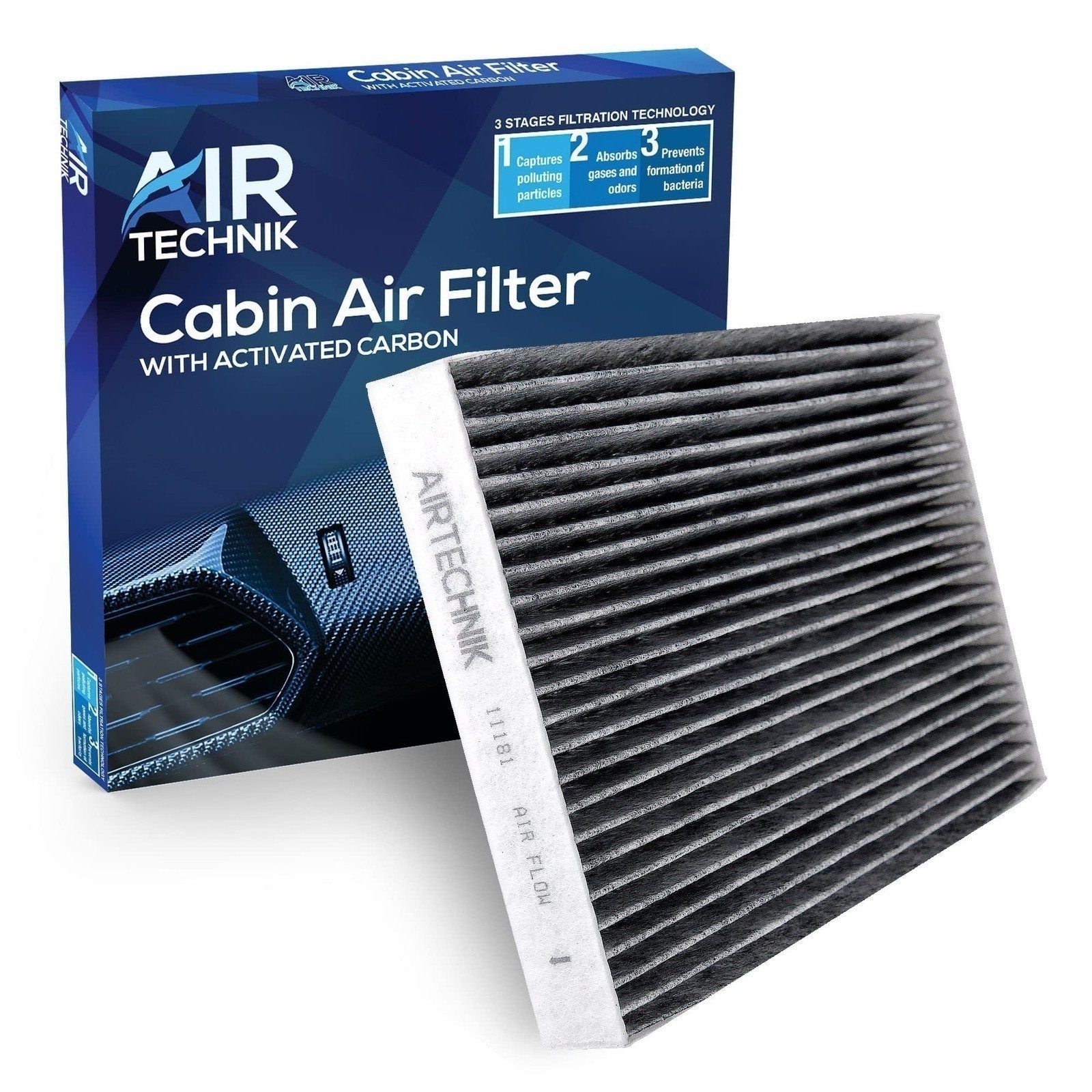 AirTechnik CF11181 Cabin Air Filter w/Activated Carbon | Fits 2005-2019 Chevy...
