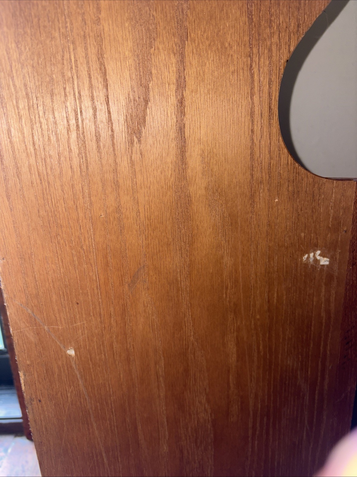 Vintage Oak Curio Corner Cabinet Shelf Display Farmhouse