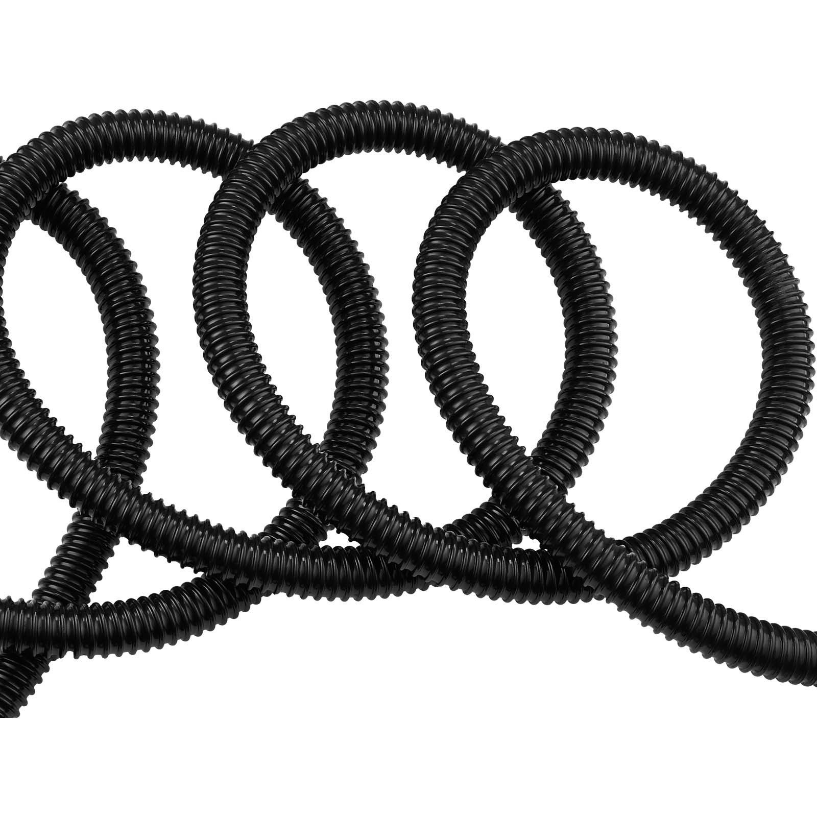 VEVOR 21 ft Corrugated Pond Tubing 1 in ID Flexible PVC Hose Drain Pipe 1 Pcs