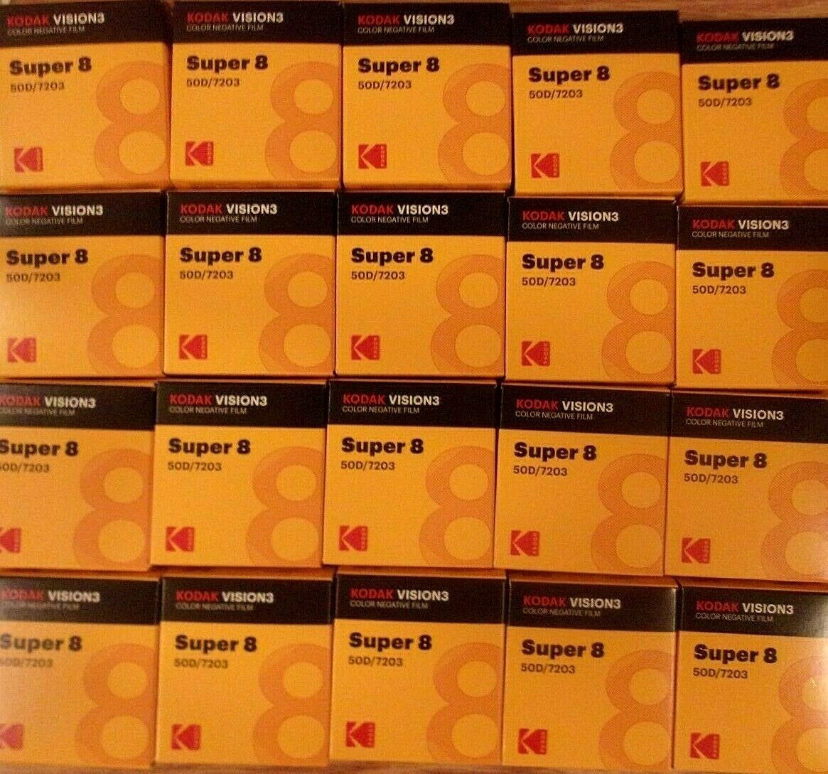 Kodak Vision 3 50D 7203 Super-8 Color Negative Film - NEW Fresh Kodak SEE VIDEO