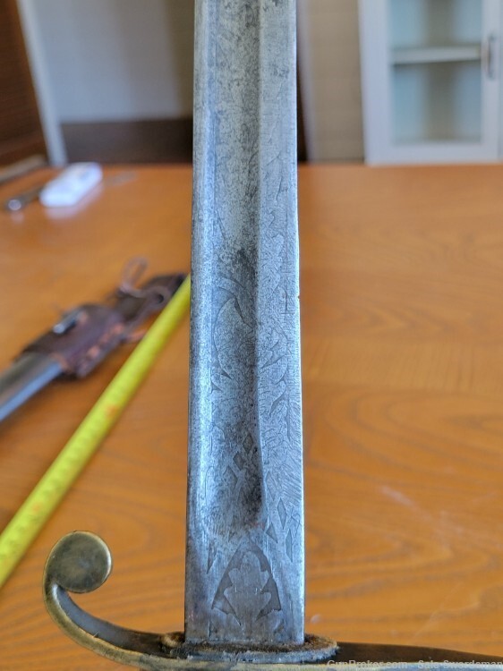 Modified Eagle Head Bowie Knife with Scabbard and Frog Used