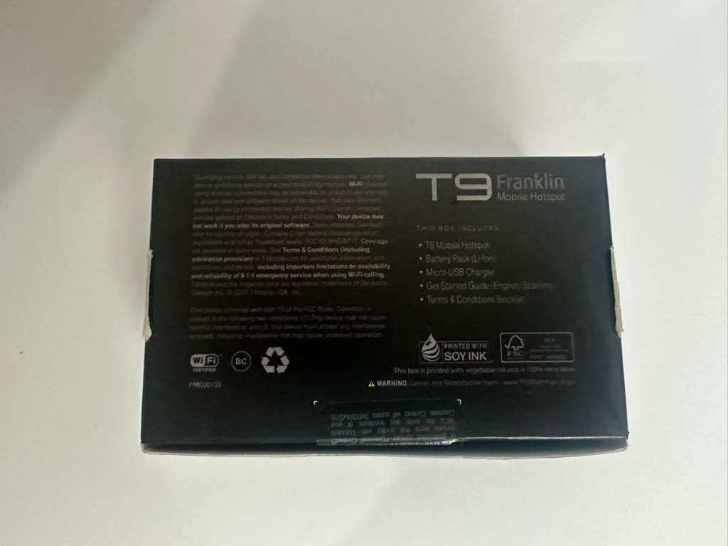 T-Mobile Franklin T9 Mobile Hotspot WiFi 4G LTE Mobile Hotspot- New