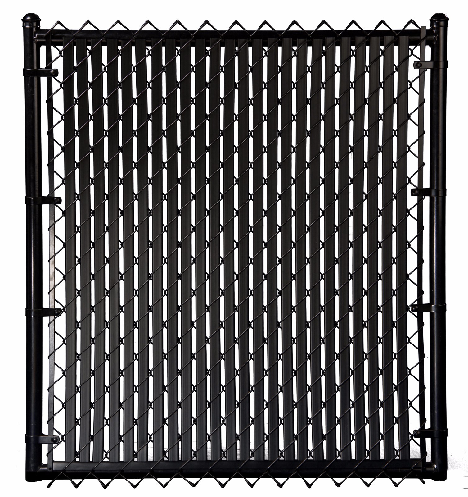Chain Link Black Double Wall Tube™ Privacy Slat For 6ft High Fence Bottom Lock