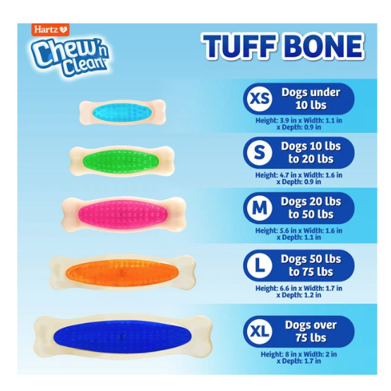 Hartz Frisky Frolic Latex Squeakable Dog Toy, Color Varies, 1 count